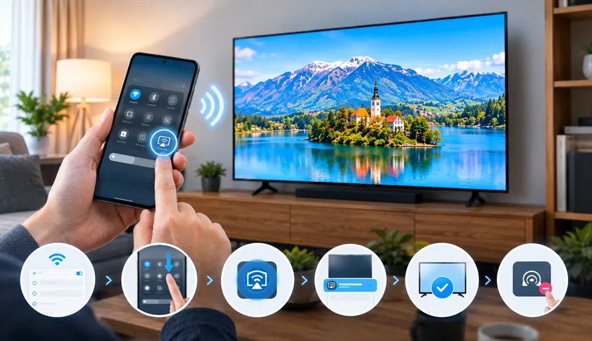 اتصال گوشی به تلویزیون با کابل USB-C به HDMI
