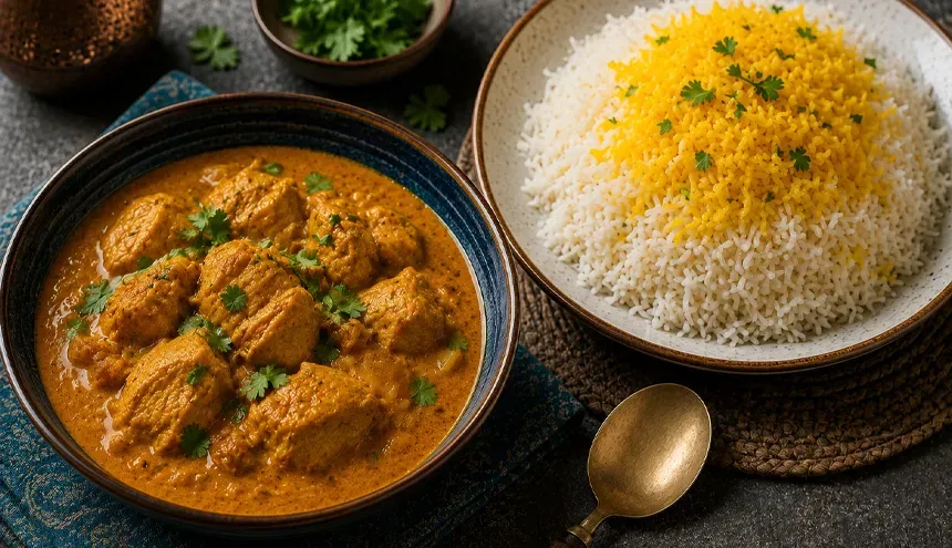 خورش مرغ کاری