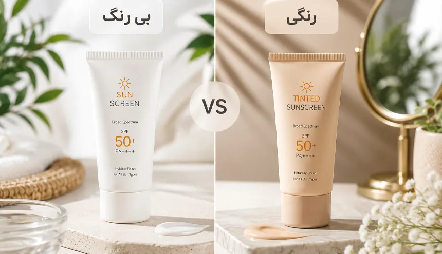 ضدآفتاب رنگی بهتر است یا بی رنگ؟