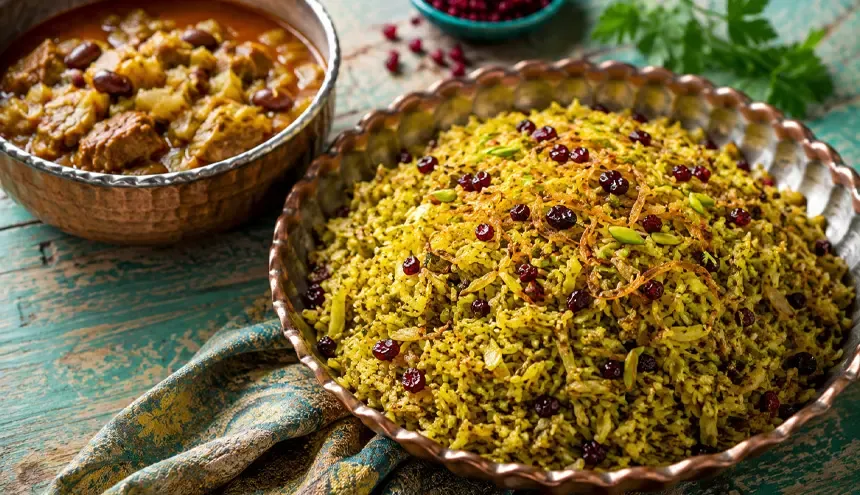 کلم پلو شیرازی