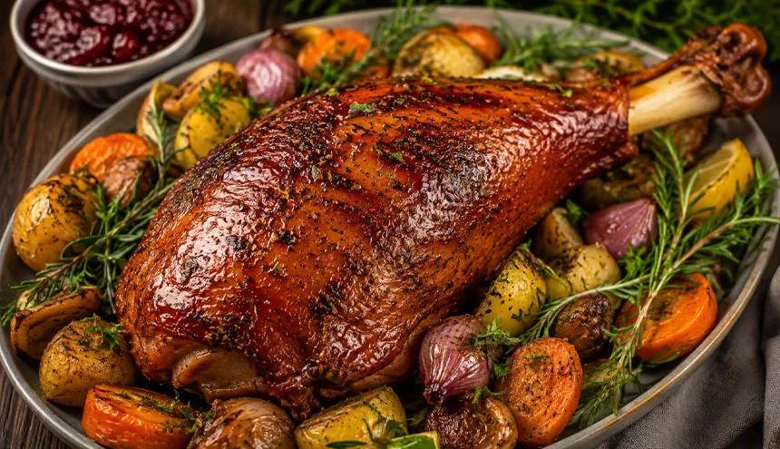 طرز پخت ران بوقلمون خوشمزه