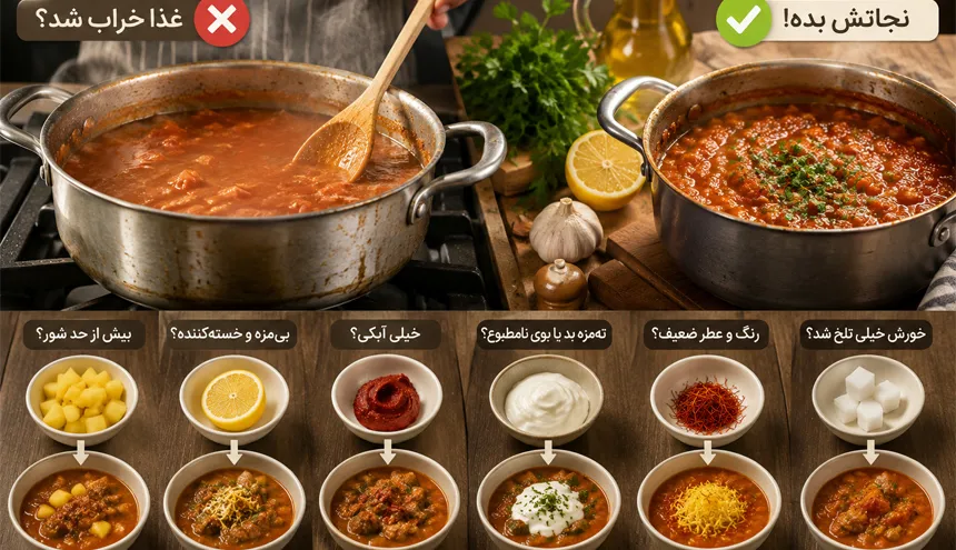 اگر غذا خراب شد، چطوری نجاتش بدیم؟ اگر غذا خراب شد، چطوری نجاتش بدیم؟
