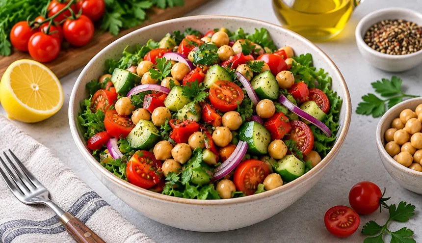 سالاد تخم مرغ و کاهو