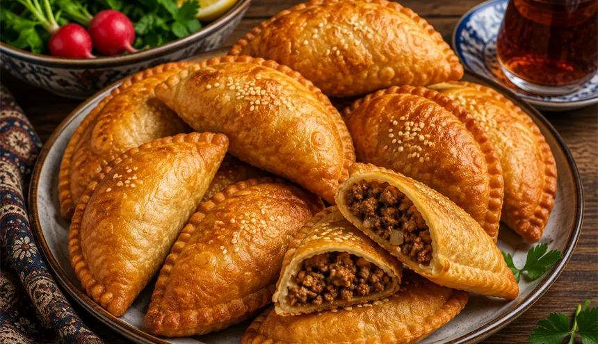 پیراشکی با گوشت چرخ کرده