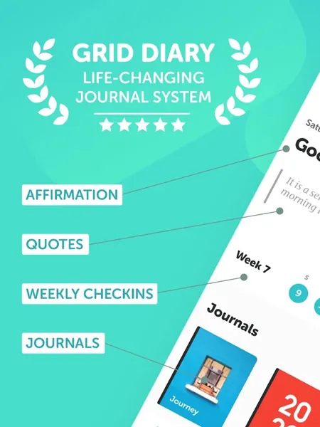 Grid Diary، برای وقتی که نمی دانید چه چیزی بنویسید