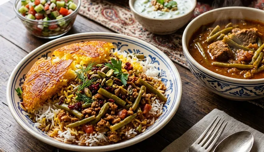 لوبیا پلو