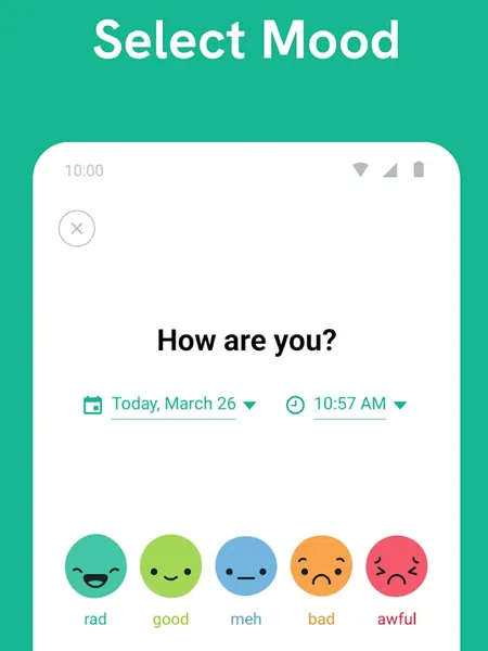 اپلیکیشن Daylio ،برای ثبت سریع حال و هوای روزانه