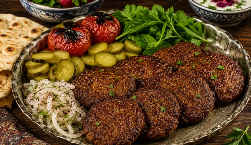 شامی کباب با گوشت چرخ کرده