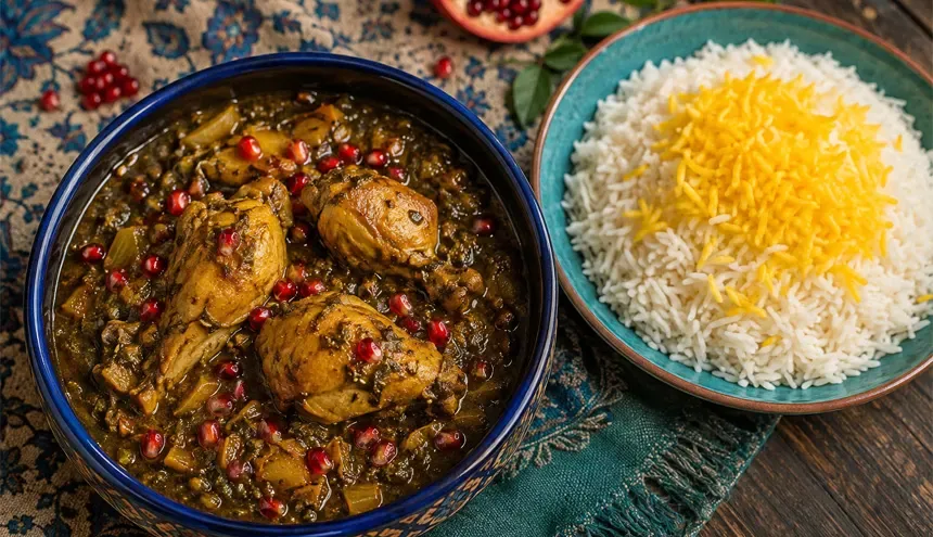 خورش مرغ ترش